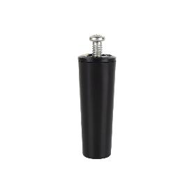 TOPE PERSIANA 60 MM NEGRO CON TORNILLO M-6 VENTA UNITARIA
