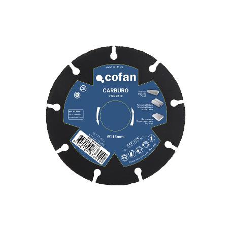 DISCO ESPECIAL DE CARBURO PARA MATERIALES BLANDOS Ø125X1 MM