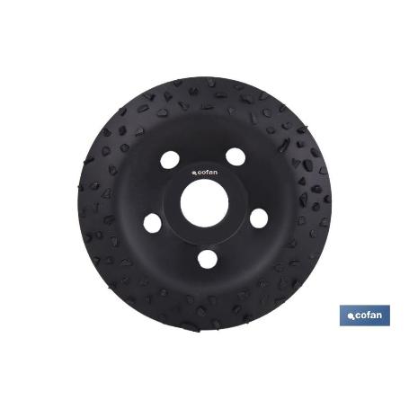 PLATO RECTIFICADOR CARBURO DE TUNGSTENO MULTIMATERIALES Ø115 X 22,23 GRANO GRUESO