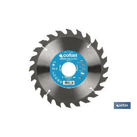 DISCO DE SIERRA CIRCULAR PARA MADERA Ø180 X 2,5 X 30 MM, 24 DIENTES