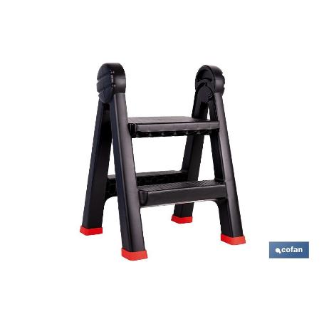 TABURETE ESCALERA 2 PELDAÑOS 470 X 435 X 630 MM
