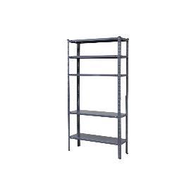 KIT ESTANT. METAL C/TORN. 5 BALDAS 180X90X30 GRIS