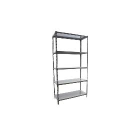 ESTANTERÍA ANTRACITA 5 BALDAS DE ACERO GALVANIZADO 1800 X 900 X 400 MM