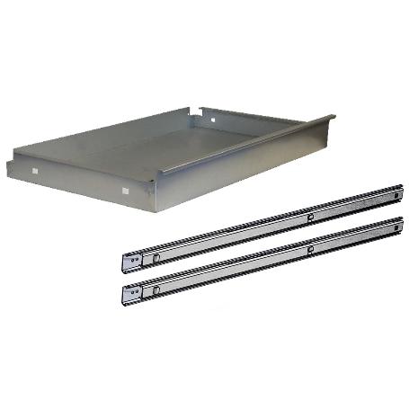 CAJÓN ACERO CON GUÍAS TELECÓPICAS PARA BANCO DE TRABAJO 110 X 1075 X 590 MM