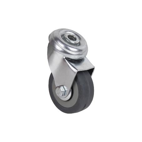 RUEDA GOMA/GRIS PASANTE Ø50X18MM   CAJA 4 UNID.