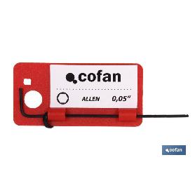 LLAVE ALLEN PULGADAS M- 7/32   CAJA 5 UNID.