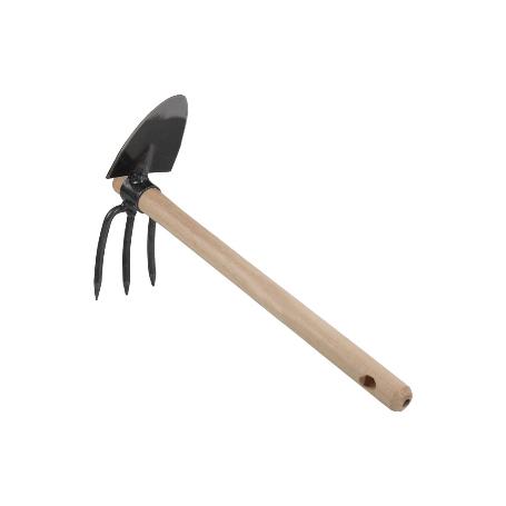 ZACHO CURVO 3 PUNTAS Y MANGO DE MADERA 210 X 80 MM 200 G