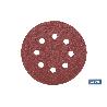 HOJA DE LIJADO LIJADORA ORBITAL 8 AGUJEROS Ø125 MM G 80   CAJA 5 UNID.