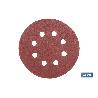 HOJA DE LIJADO LIJADORA ORBITAL 8 AGUJEROS Ø125 MM G 120   CAJA 5 UNID.