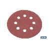 HOJA DE LIJADO LIJADORA ORBITAL 8 AGUJEROS Ø125 MM G 120   CAJA 5 UNID.