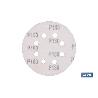HOJA DE LIJADO LIJADORA ORBITAL 8 AGUJEROS Ø125 MM G 180   CAJA 5 UNID.