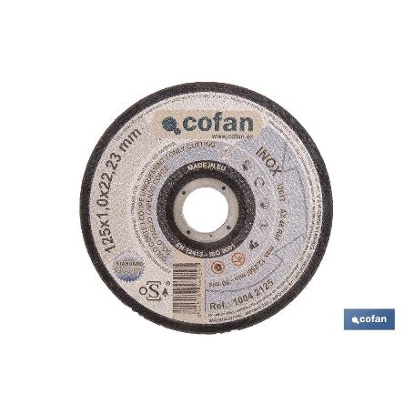 DISCO CORTE - 125X1,0X22,23 METAL STAND.