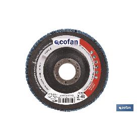 DISCO LAMINADO PROFESIONAL INCLINADO 115 MM. - GRANO 60 ZIRCONIO