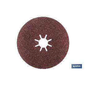 DISCO FIBRA 125 MM. - GRANO 24 VENTA UNITARIA
