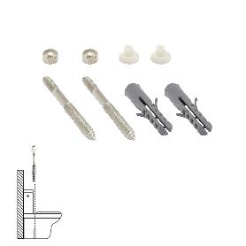 KIT SANITARIO FIJACION WC  6X80 MM. INOXIDABLE (2 PIEZAS)