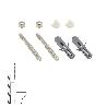 KIT SANITARIO FIJACION WC  6X80 MM. INOXIDABLE (2 PIEZAS)