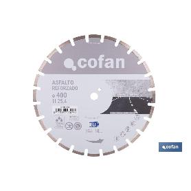 DISCO REFORZADO ASFALTO 400MM H10 - H25,4