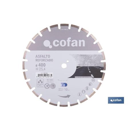 DISCO REFORZADO ASFALTO 400MM H10 - H25,4