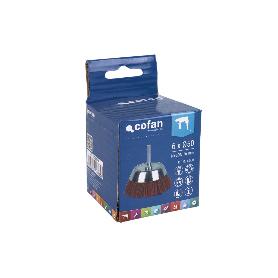 CEPILLO COPA DE NYLON 6 MM X Ø50