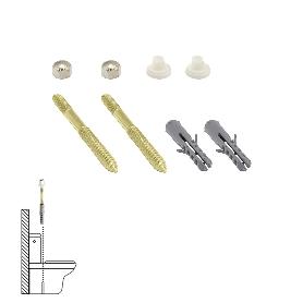 KIT SANITARIO FIJACION WC  5X75 MM. BICROMATADO (2 PIEZAS)