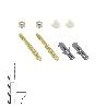 KIT SANITARIO FIJACION WC  5X75 MM. BICROMATADO (2 PIEZAS)