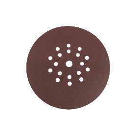 DISCO LIJA CON VELCRO DE ÓXIDO ALUMINIO ROJO Ø225 G-150   CAJA 25 UNID.