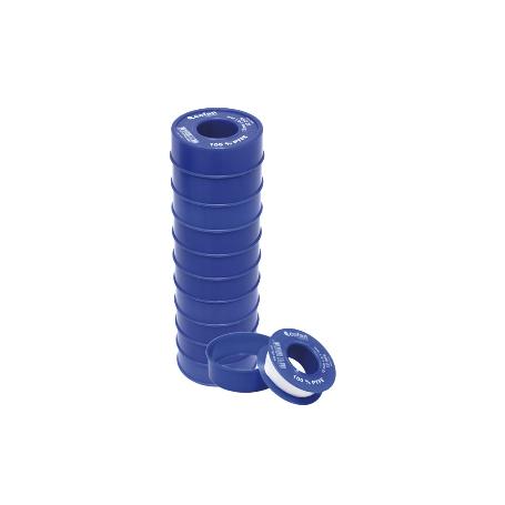 ROLLO 12 MTS CINTA PTFE DE 12MM X 0,10MM   CAJA 10 UNID.