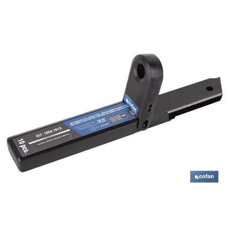 RECAMBIO 10 UDS. HOJA NEGRA SK2 65HRC PARA CÚTER 25 X 126 X 0,7 MM