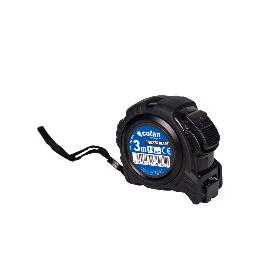 FLEXÓMETRO HOJA NEGRA DOBLE CARA 19 MM X 3 M