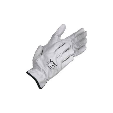 BLÍSTER DE GUANTE DE PIEL VACUNO GRIS TALLA 8 VENTA UNITARIA