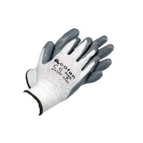 BLÍSTER DE GUANTE DE NITRILO 100 % IMPREGNADO DE PU GRIS TALLA 6 VENTA UNITARIA