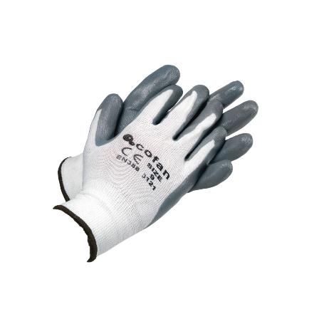 BLISTER G. 100% POLI. IMPREG. NITRILO GRIS T-9   CAJA 12 UNID.