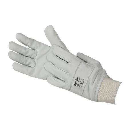 GUANTE AJUSTABLE PIEL FLOR REFORZADO TALLA 11   CAJA 10 UNID.