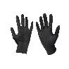 CAJA 100 UDS. GUANTES DE NITRILO NEGRO DIAMANTADO 8,5 G TALLA M