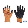 GUANTE NARANJA FLUOR CON REVESTIMIENTO LATEX TERMICO T-10   CAJA 12 UNID.