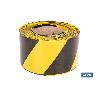 CINTA BALIZAM. AMARILLA/NEGRA 80MM X 200MTS