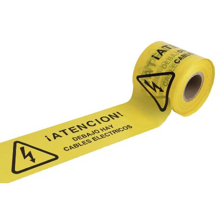 CINTA BALIZ. CABLES ELECTRICOS 150MMX250MTS