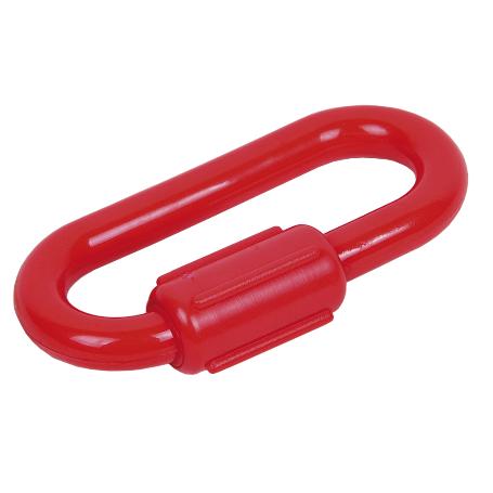 ESLABON UNION CADENA PLÁSTICO 8MM ROJO