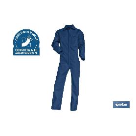 MONO DE TRABAJO TESLA 245GMS/M AZUL MARINO T-XS