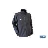 CHAQUETA SOFT SHELL NEGRA LISTER 340G/M TALLA M