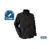 CHAQUETA SOFT SHELL NEGRA LISTER 340G/M TALLA XL