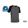 CAMISETA TRANSPIRABLE MODELO PILOTE GRIS-NEGRA 160 G/M2 TALLA-M