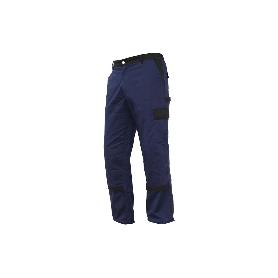 PANTALON TRAB. FLEX. JANO SLIM FIT MARINO/NEGRO T-40
