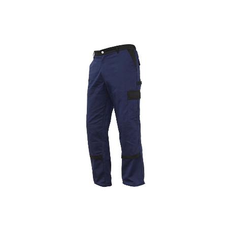PANTALON TRAB. FLEX. JANO SLIM FIT MARINO/NEGRO T-58