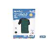 CAMISETA TRANSPIRABLE MODELO PILOTE VERDE-NEGRA 160 G/M2 TALLA-L