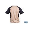 CAMISETA TRANSPIRABLE MODELO PILOTE BEIGE-NEGRA 160 G/M2 TALLA-XXXL