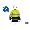 PARKA DE ALTA VISIBILIDAD MODELO DENEB AMARILLO Y AZUL TALLA XXXL