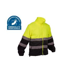 FORRO POLAR DE ALTA VISIBILIDAD MODELO ALTAIR AMARILLO Y AZUL TALLA S