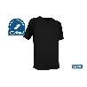 CAMISETA TRANSPIRABLE MODELO PILOTE NEGRA 160 G/M2 TALLA-XXXL