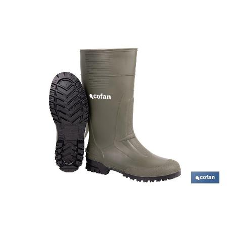 BOTA ALTA DE AGUA PVC VERDE TALLA 36